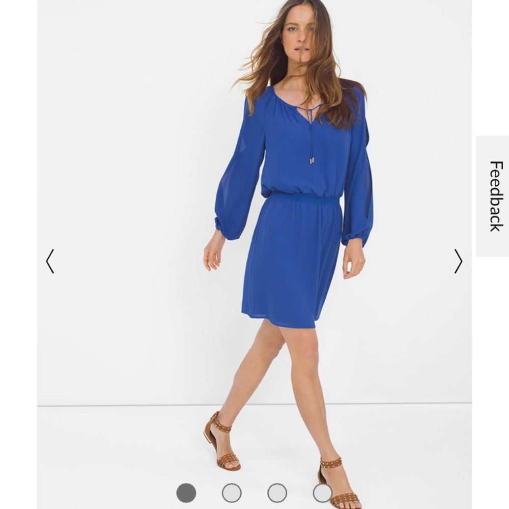 NWT WHITE HOUSE BLACK MARKET sapphire dress